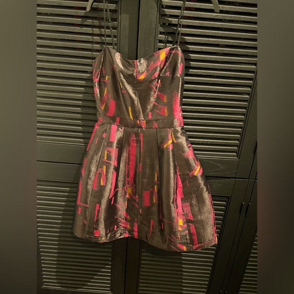 Aqua Spaghetti Straps Fit and Flare Dress - Picture 1 of 3